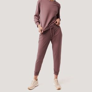 Pact The Studio Cinch Organic Jogger in Rose Taupe X-Small XS